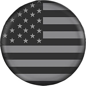 Universal Spare Tire Cover Trailer Rv SUV Truck American Flag 14" 15" 16" 17" RV - Picture 1 of 24