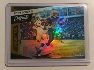 2019 Prestige MELVIN GORDON III #HH-MG Highlight Reel Gold Xtra POINTS 29/50  - Image 1 of 2