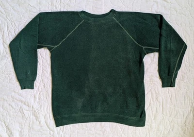 Vintage 70's Casual Wear Contrast Stitch Crewneck Sweatshirt Cotton Blend Size M - Image 1 of 4