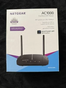 NETGEAR Nighthawk AC1000 Wi-Fi Router R6080 Black - Picture 1 of 5