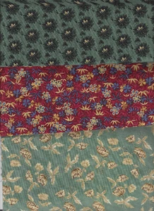 THREE FAT QUARTERS OF REPRODUCTION FABRIC. - Picture 1 of 2