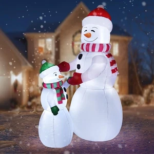 6 Fuß Weihnachten Aufblasbarer Schneemann Outdoor Hof Dekorationen, Aufblasbarer Schneemann - Bild 1 von 7