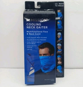 Cooling Neck Gaiter (Blue) Multifunctional Face And Neck Cover (New) - Picture 1 of 5