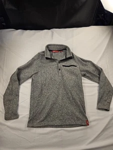 Eastern Mountain Sports Pullover Mens Medium Knit Sweater 1/4 Snap Chest Zip - Picture 1 of 9