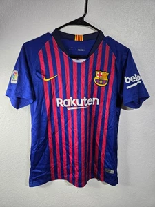 Nike 2018 FC Barcelona Messi Jersey Teens Size Small Dri-Fit Soccer Jersey #10 - Picture 1 of 12