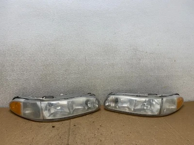 1997-2005 Buick Century Left+Right Side Headlights Halogen V3599 DW - Image 1 of 4