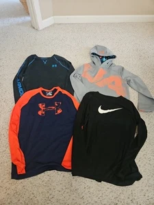 Under Armour Nike Athletic Lot Sweatshirt  Youth XL Black Long Sleeve Tops  - Picture 1 of 3