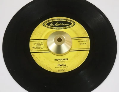 RARE Jewell & Rubies 45 Kidnapper / A Thrill LOUISIANNE 8041 Cajun Rockabilly - Image 1 of 4