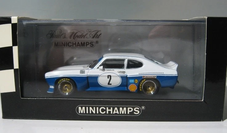 1974 Ford Capri RS 3100  DRM racer  Minichamps 1:43 diecast  R. Stommelen   BIN - Image 1 of 4