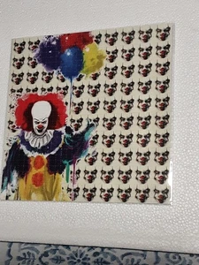 "Pennywise the Dancing Clown"  LSD Blotter Art  7.5" by 7.5" = 900 hits - RARE - Picture 1 of 4