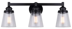 Canarm IVL1097A03 Declan 3 Light 25"W Vanity Light - Black - Picture 1 of 1