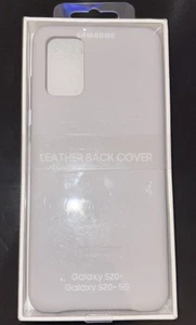 Original Samsung Leder Backcover Hülle für Galaxy S20+ & Galaxy S20+ 5G Grau - Bild 1 von 2