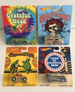 Hot Wheels Metal Grateful Dead 2013 POP CULTURE Juego Completo 4Coches ROCK Nuevo - Imagen 1 de 20