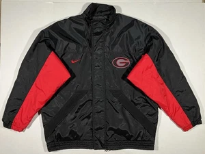Vintage Nike Georgia Bulldogs Puffer Jacket Mens XL 90s Coat Football NCAA - Bild 1 von 19