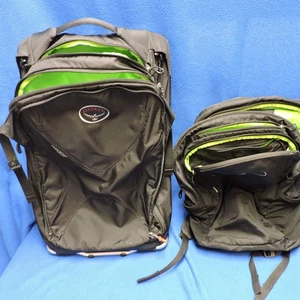 Osprey Ozone High road Lt Rolling Carry On Removable Backpack Black - Picture 1 of 24