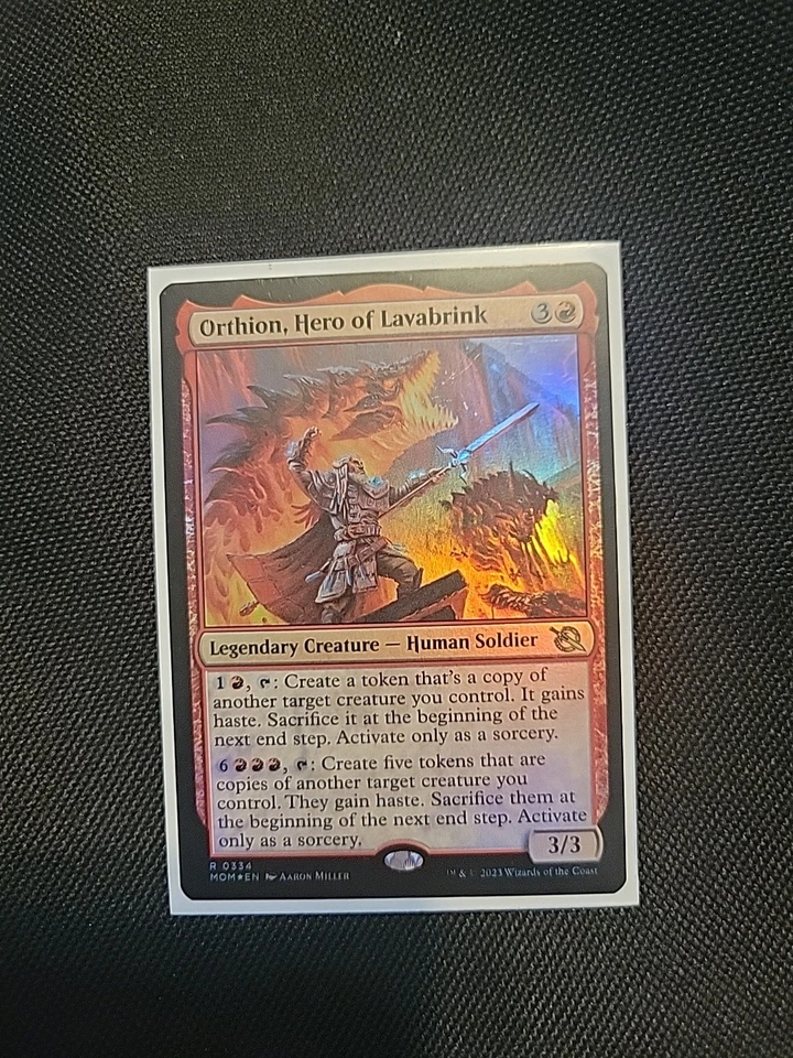 MTG Orthion, Hero of Lavabrink March of the Machine Foil - Image 1 of 1