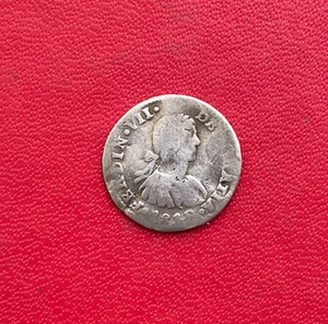 Spanische Kolonien. Mexiko. 1/2 Real Münze 1818 Ferdinand VII zu entdecken - Bild 1 von 2