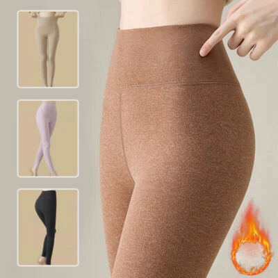 Women's Warm Winter Leggings Thermal Yoga Pants Cashmere Full Ankle Length Thick - Image 1 of 4