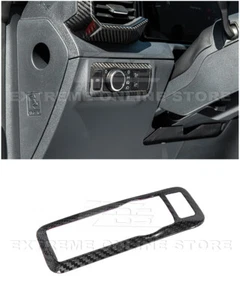 Para Ford Mustang 24-Up | Cubierta interior del panel de control de la luz principal de fibra de carbono - Imagen 1 de 22