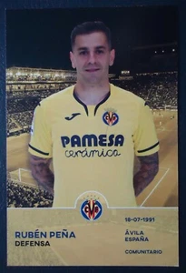 1522 Autogrammkarte Ruben Pena Villarreal CF - Zdjęcie 1 z 1