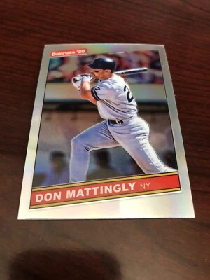 2020 Donruss Optic SILVER HOLO PRIZM 1986 Retro DON MATTINGLY R86-16 *Mint* - Image 1 of 2