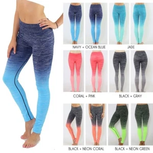 Women Capri YOGA Running Sport Pants High Waist Cropped Leggings Fitness Trouser - Picture 1 of 8