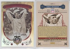 2014 Panini Hall of Fame Red Shield /75 Christy Mathewson #3 HOF Shield