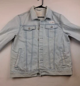 Utility Supply Co. Trucker Jacke Herren XL hellblau Denim 100% Baumwolle Taschen - Bild 1 von 6