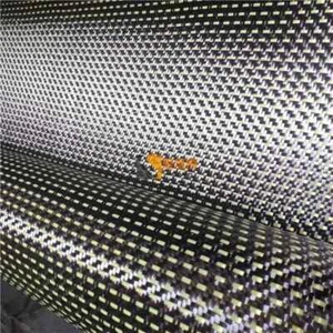 Tela de aramida de fibra de carbono 3K 220G tela mixta tela de carbono 50 cm * 100 cm - Imagen 1 de 3