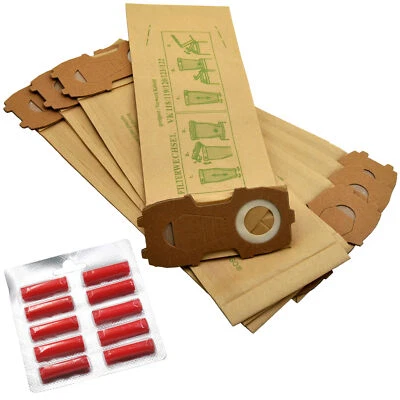 FSPRODUKTE 10 Beutel geeignet Vorwerk Kobold 118 119 120 121 122 + 10 Duftstäbchen rot