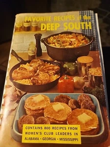 1964 Lieblingsrezepte des tiefen Südens. PB Spiral 800 Rezepte Publ in Alabama - Bild 1 von 7