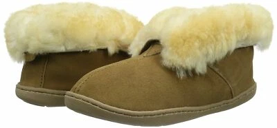 NUEVOS BOTINES MINNETONKA PIEL DE OVEJA TOSTADOS TALLA 9 MUJER 3351W  Foto 1 de 4