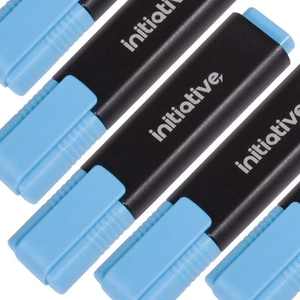 Blau Textmarker Stifte fluoreszierend Keil Keil Keilspitze Marker Schule Büro Zuhause - Bild 1 von 5