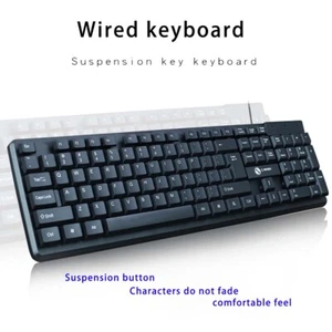 USB Desktop Keyboard for Mac and PC Windows 11/10/8 /7 - Picture 1 of 6