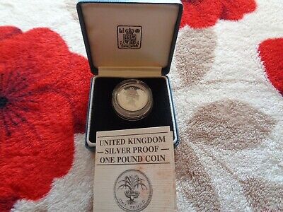 1984 UNITED KINGDOM Silver Proof One Pound Collectors Coin. MINT.  • 36.02£