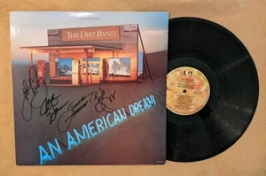 Nitty Gritty Dirt Band SIGNED An American Dream Vinyl COA John Jeff Jimmie Bob - Picture 1 of 5