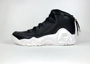Zapatos de baloncesto FILA 95 Primo de cuero negro 1BM00203-013 para hombre talla 11 - Imagen 1 de 9