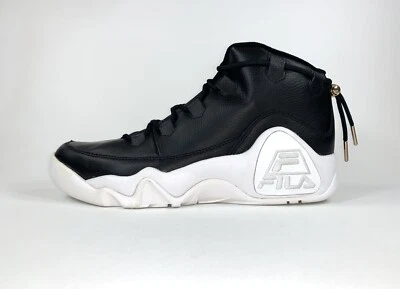 Zapatos de baloncesto FILA 95 Primo de cuero negro 1BM00203-013 para hombre talla 11 Foto 1 de 4