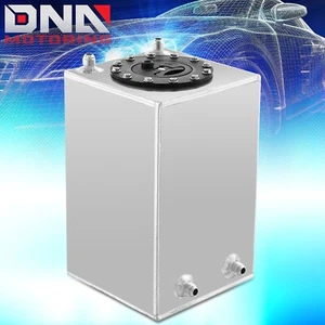 Tanque de gasolina universal de pila de combustible de carreras/deriva de aluminio ligero de 2,5 galones con tapa - Imagen 1 de 6