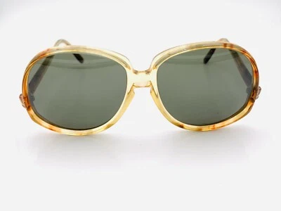 Óculos de sol vintage American Optical Concept CN198T marrom oval SOMENTE ARMAÇÕES EUA - Imagem 1 de 4