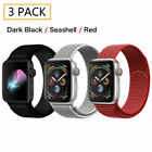 For Apple Watch Series 7 6 5 4 3 Se 40/44Mm Nylon Sport Band Iwatch Strap 3 Pack
