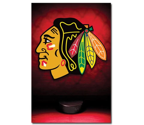 CHICAGO BLACKHAWKS Official NHL Hockey Team Logo 22x34 Wall POSTER - Last One Cover