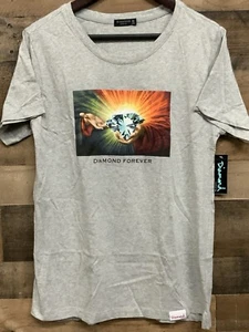 Diamond Supply Company T-Shirt Women's Medium Gray Diamond Forever Jesus Hands - Picture 1 of 7