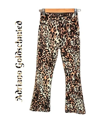 Pantalones acampanados Adriano Goldschmied The Quinne talla 23R x 25,5 estampado animal Foto 1 de 4