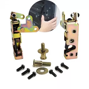 Universal Small Bear Claw Car Door Lock Latch Pair Locking with Striker Bolts - Picture 1 of 15