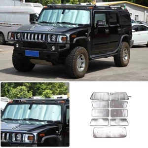 Juego de 8 piezas de parasol de ventana completa para Hummer H2 2003-2009 - Imagen 1 de 9