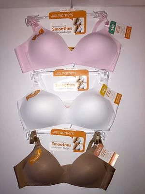 Warners Bra Wirefree Contour Side Smoothing Full Coverage No Side Effects Padded - Image 1 of 4