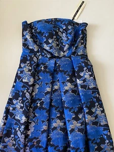 Topshop Blue Long Dress Size 4 BNWT - Picture 1 of 7