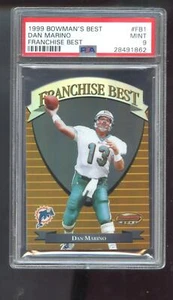 1999 Bowman's Best Franchise #FB1 Dan Marino PSA 9 Graded Football Card Bowmans - Picture 1 of 2