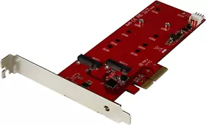 2X M.2 SATA SSD Controller Card - Pcie - PCI Express M.2 SATA III Controller - N - Picture 1 of 5